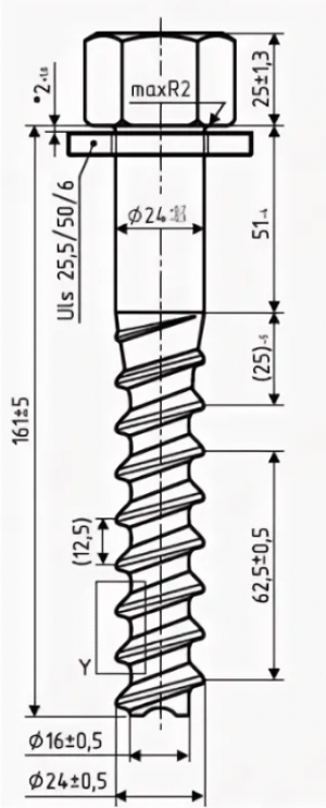 Резьсовый шуруп Ss35 SKT